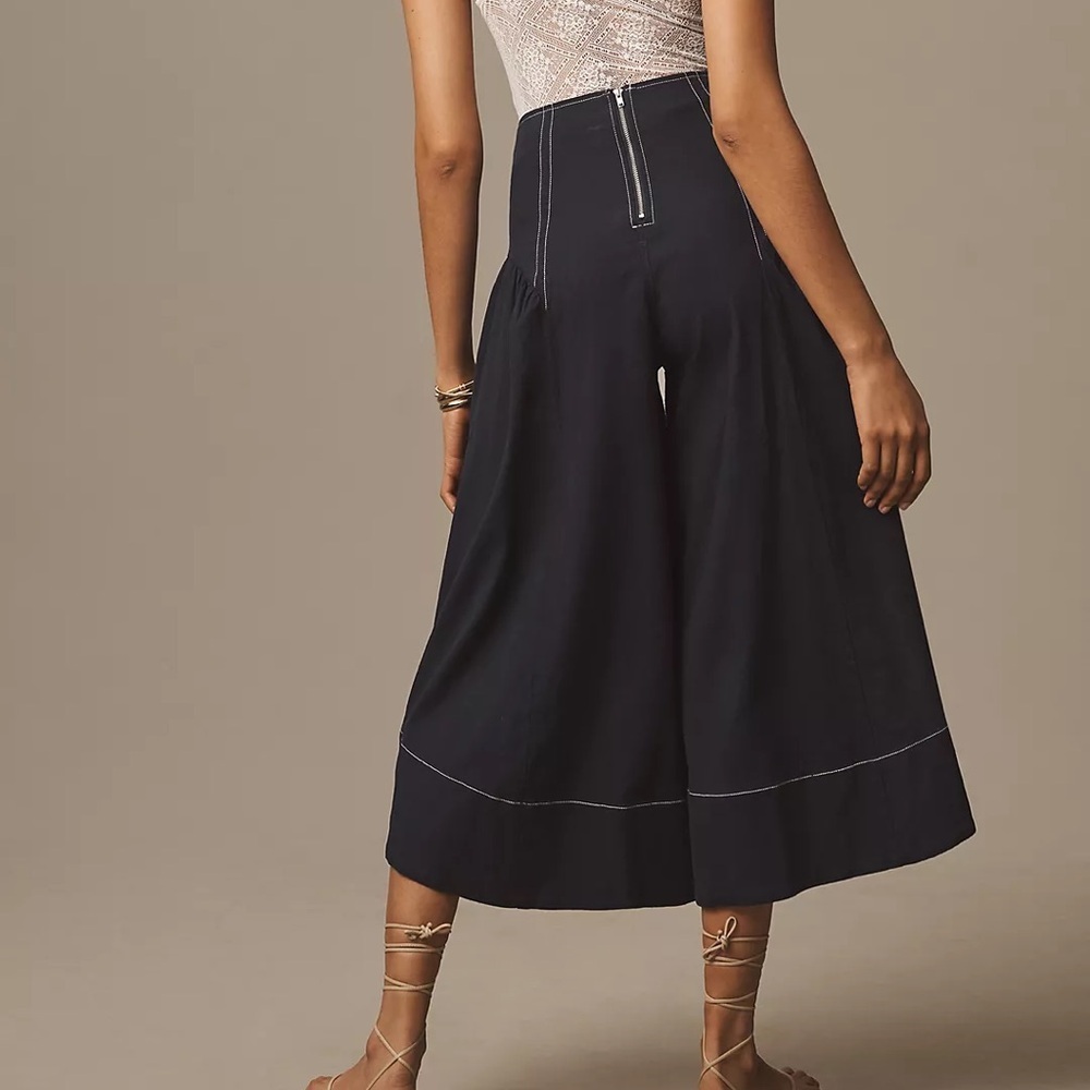 Anthropologie Linen Extended Waist Pants - Picture 4 of 5